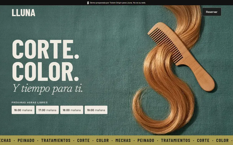 Demo de Peluquería, otro estilo